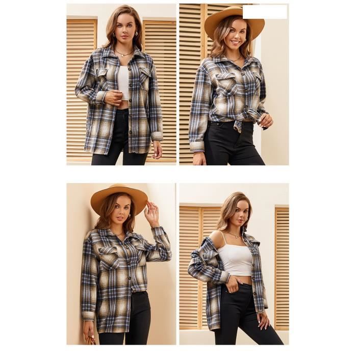 Chemise a carreaux jaune et noir online