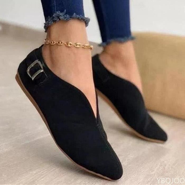 Mocassin best sale pointu femme