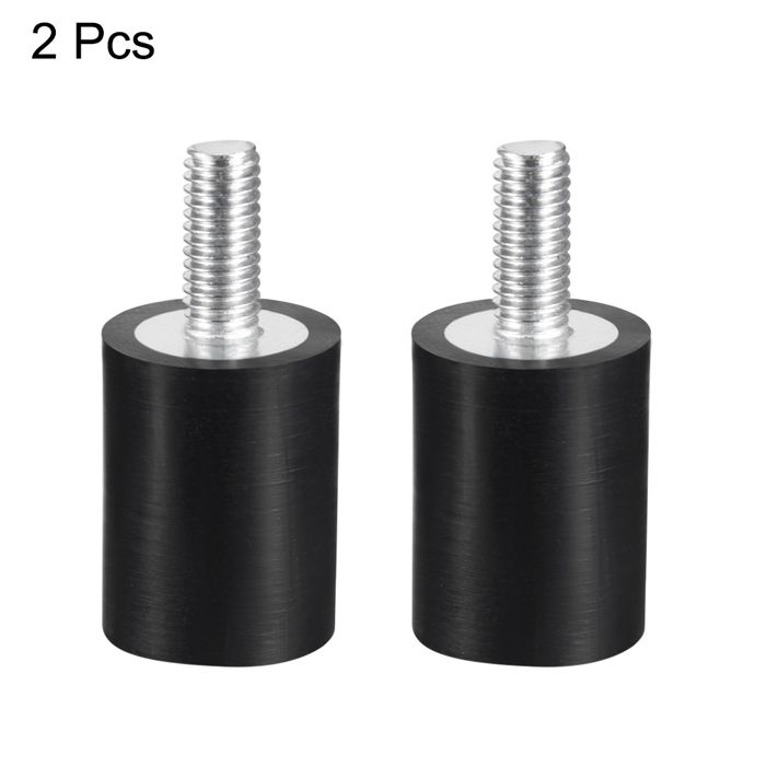 Silentblocs Amortisseurs Caoutchouc M6 20x15mm – Lot De 2 Anti-Vibrations Universels Pour Moteur & Machine
