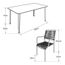 Salon De Jardin San Diego Gris Structure Grise 6 Places Achat