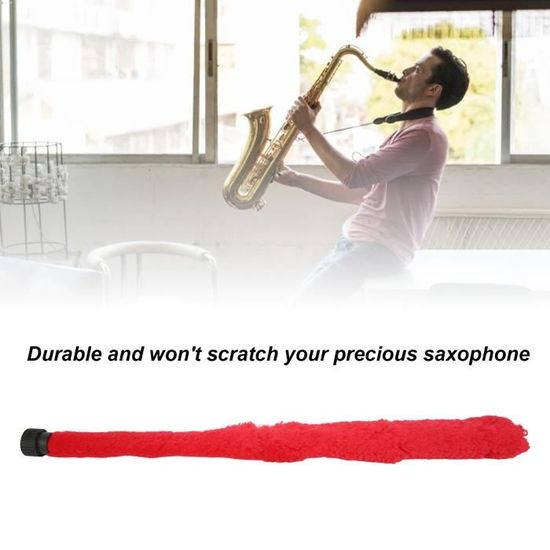 Économiseur De Tampon De Nettoyage De Saxophone Durable Jaune Doux