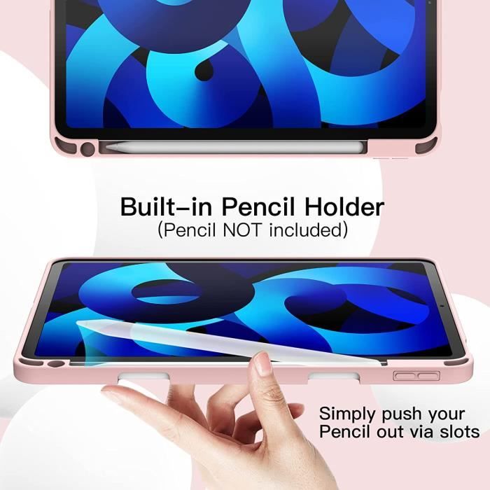 Coque de protection en TPU pour iPad Air 5e et 4ème génération, 2022  pouces, étui mince et transparent pour iPad Air 5 et 4, avec Support de  charge, crayon, 10.9 - AliExpress