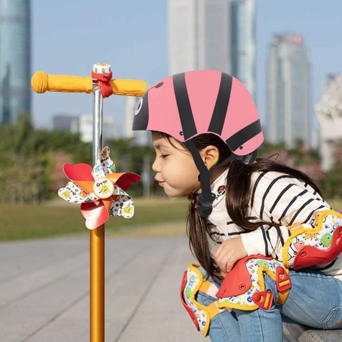 Casque de Velo Enfant,3-6 Ans et 7-13 Ans Casque de vélo pour Enfants  Ajustable Protection sûre de la tête Léger et Respirant,Rose