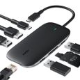 AUKEY Hub USB C 8 en 1 Adaptateur avec Ethernet Gigabit, HDMI 4K, lecteur de carte SD et MicroSD USB 3.0 CB-C71 -0