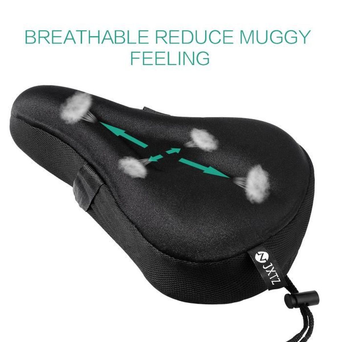 Vélo Extra Comfort Cycle Gel Pad Housse de Coussin pour siège de selle confortable UK