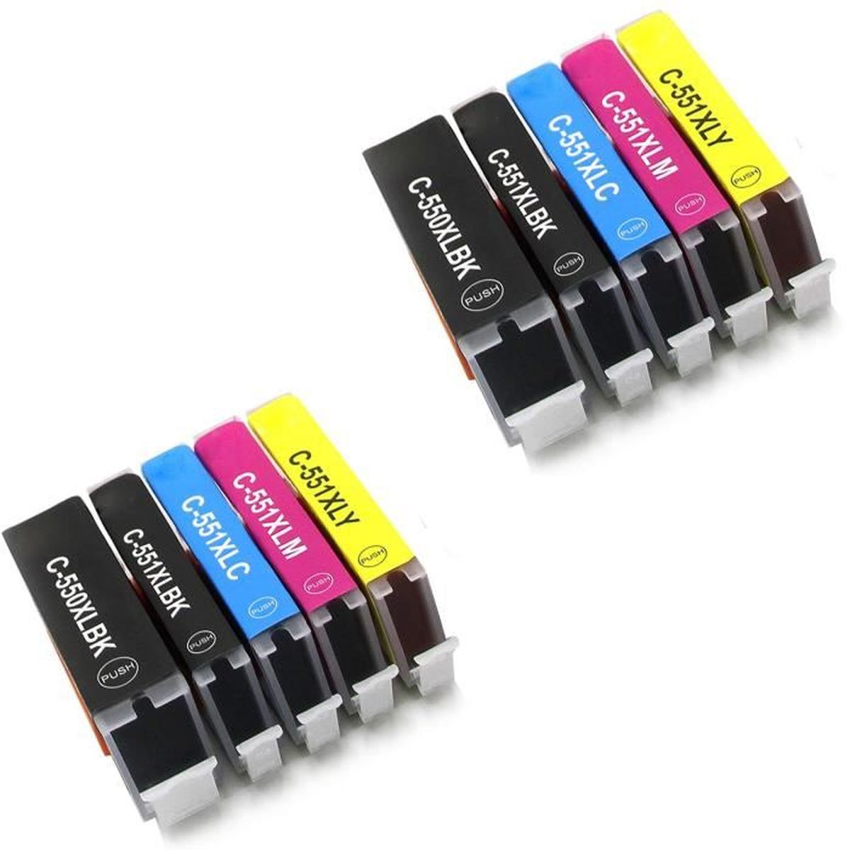 Cartouches D'encre Compatibles Pour Canon PIXMA MP 550 - PGI520 & CLI521 - Pack Multicouleur - Neuf