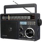 Retekess TR618 Poste Radio Portable, Radio Pile et Secteur, Transisitor FM AM SW, Lecteur MP3 USB SD TF, Prise de Casque(Gris