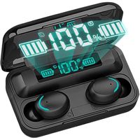Ecouteur Bluetooth 5.1 Sport, Écouteurs sans Fil IPX7 Étanche Oreillette Bluetooth Anti Bruit,30H Hi-FI Stéréo avec Double A8