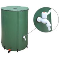 Réservoir d'eau de pluie pliable - Marque - Modèle - Capacité 380L - Dimensions 70x98cm - Vert