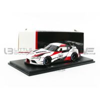Voiture Miniature de Collection - CONSTRUCTOR MODELS 1/43 - TOYOTA GR Supra Racing Concept Car - White / Black / Red - TY13143S