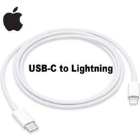 Câble téléphone,Apple Original USB C à la foudre câble 1m Apple Lightning câble 18W chargeur rapide pour iPhone - Type Cable 1m