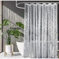 10 Taille Rideau de douche translucide 3D imperméable à l'eau moisissure EVA rideaux de bain motif pavé moderne