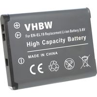 Batterie LI-ION pour NIKON CoolPix S100, S2550, S4150, S6400, S 01 100 2550 4150 6400 remplace EN-EL19, EN-EL 19