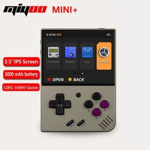 CONSOLE PSP Gris 128g - MIYOO MINI Plus-Console de jeux vidéo 