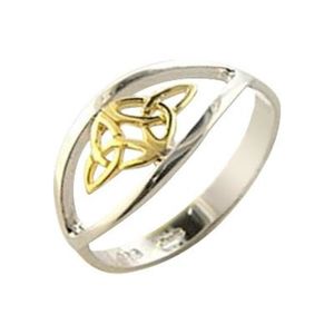 Bague celtique imbriquée en acier inoxydable