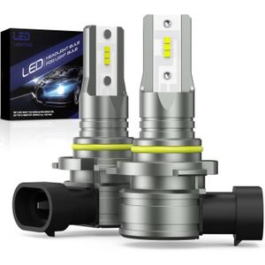 Ampoule phare - feu Ampoules HB3-9005 LED Phare pour Voiture et Moto, 