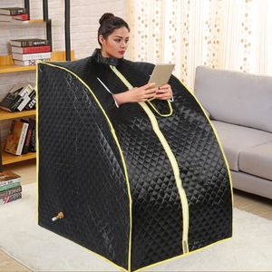 KIT SAUNA  Cabine de sauna portable - Nuoweida - Noir - Facile poignée et portable - Pliable - Partout utilisable