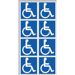 autocollant Sticker handicape moteur 4