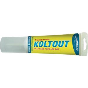 Koltout- Colle en ruban double face - 10 bandes Cyanolit transparent
