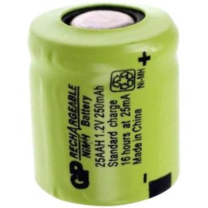 PILES GP Batteries GP25AAH Pile rechargeable spéciale 1-3 LR6 à  tàªte plate NiMH 1.2 V 250 mAh
