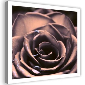 TABLEAU - TOILE Impression sur toile Image Tableau Canevas  Rose G