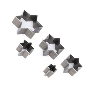 Perforatrice - Poinçon AL07472-Sonew poinçon creux 5 pièces poinçon en cuir ensemble de matrices Cutter creux étoile moule de coupe artisanat bricolage ou