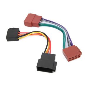 ADAPTATEUR FICHE FAISCEAU CABLE ISO AUTORADIO POUR PEUGEOT 407 607 807 308