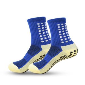 PremSox Chaussettes Football Antidérapantes – Manchons 49 Cm, Maintien Protège-Tibias, 8 Couleurs, Blanc/Noir/Rouge/Bleu/Vert/Jaune/Orange/Ciel/Marine