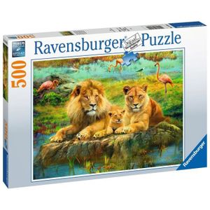 PUZZLE Puzzle 500 pièces - Lions dans la savane - Ravensb