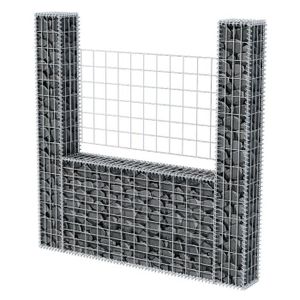 CLÔTURE - GRILLAGE HUA - Panneaux de clôture - Panier de gabion en forme de U Acier galvanisé 160x20x150 cm - YOSOO - DX01044