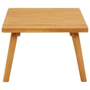 TABLE BASSE JARDIN  Zerodis Table basse de jardin 90x55x35 cm Bois solide d'acacia HB042