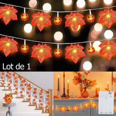 Guirlande Lumineuse - SHIPENOPHY - Feuilles d'érable LED - 9,8 pieds