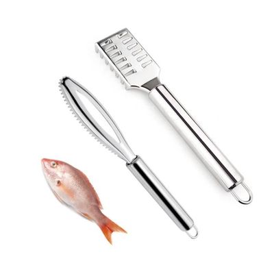 Grattoir à écailles De Poisson En Acier Inoxydable – Longueur 23 Cm, Dents De Scie Pour Un écaillage Rapide Et Facile