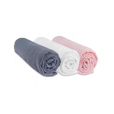 Lot De 2 Draps De Berceau En Satin - Taille 70x34 Cm - Doux Anti-frisottis - Bande Sécurisée - Pour Matelas Rectangle Bébé - 3