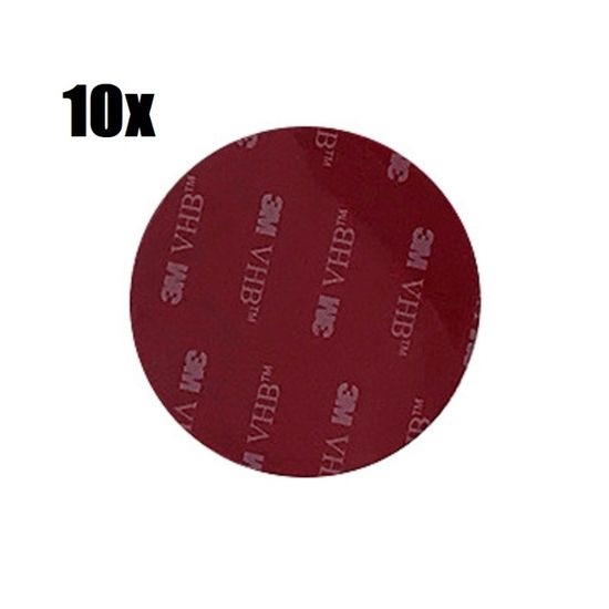 Lot De 10 Tampons Adhésifs Ronds 3M VHB - 40mm - Double Face Extra Fort