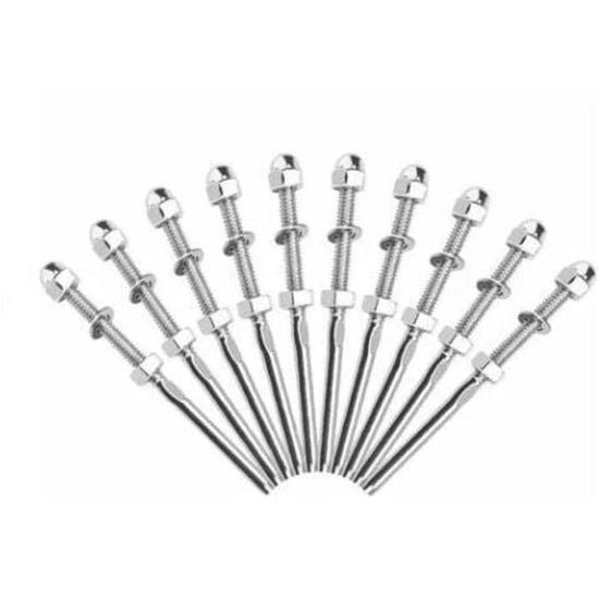 Lot De 2 Chapeaux De Câble En Acier BZP M6 – Onestopdiy, Qualité HD, Zingué Brillant