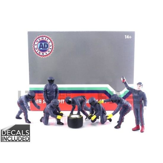 Set De 6 Figurines D’équipe De Stand F1 – Tyrrell 1976 – TSM – Échelle 1/43