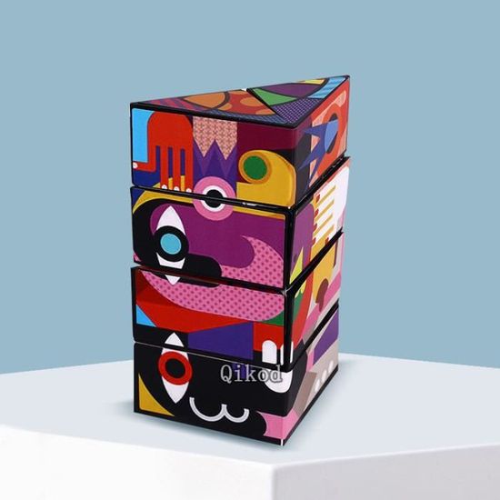 Cube magique magnétique géométrique variable, Anti-Stress, décompression  3D, Puzzle à rabat, jouet pour enfants