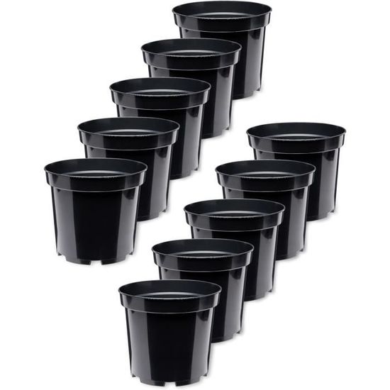 Lot De 5 Pots De Culture En Tissu Robuste Avec Un Excellent Drainage