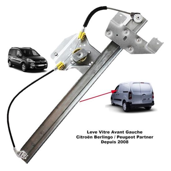 Mécanisme Lève-Vitre Électrique Conducteur Gauche Pour Peugeot Partner I / Citroën Berlingo I (1996-2008)