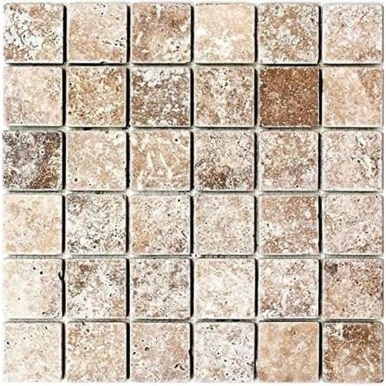 Braun Carreau Travertin Pierre Naturelle Noce Noyer Braun Carreaux en Romaine Verba 