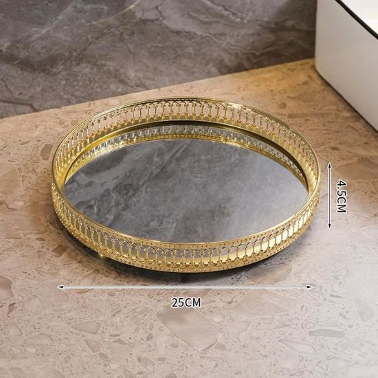 Plateau Décoratif en Verre, Plateau de Rangement en Verre, Plateau Miroir Decoratif, Plateau Cosmetique Decoratif, pour Bijoux, Parfum (30 * 20 * 5.5cm Plateau Décoratif en Verre, Plateau de Rangement en Verre, Plateau Miroir Decoratif, Plateau Cosmetique Decoratif, pour Bijoux, Parfum (30 * 20 * 5.5cm