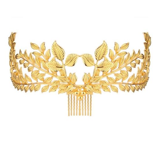 Bijoux Déesse Grecque 5 Pièces - Couronne Laurier, Bracelets, Boucles | Costume Mariage Cosplay