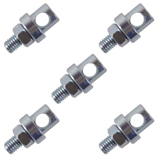 Lot de 4 supports de tringle à bride en acier inoxydable pour tringle