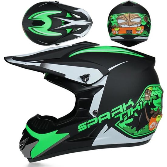 Casque Moto Enfant Intégral Avec Lunettes Et Gants - Sécurité Cross