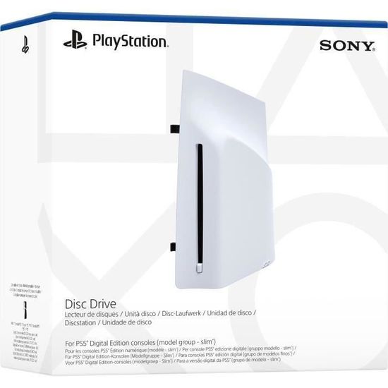 Lecteur De Disques PS5 – Édition Numérique – Accessoire Externe Sony Blanc Neuf