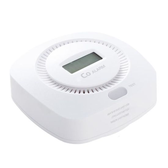 Détecteur De Monoxyde De Carbone Avec écran LCD - Alarme 85dB, Pile 3 Ans, Durée De Vie 10 Ans