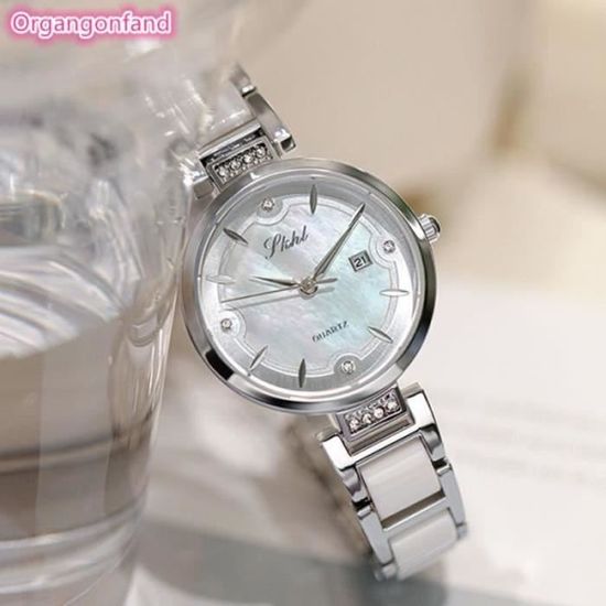 Montre Femme Charles Raymond Plaquée Or - Mouvement Quartz, Boîtier Ovale En Acier Doré - Élégante Et Vintage