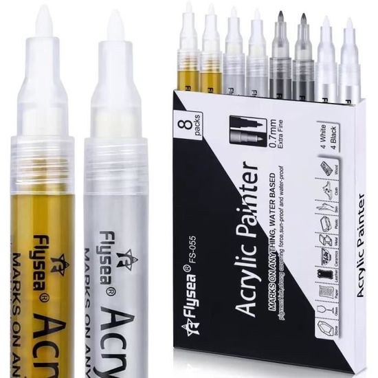 AROIC Lot de 36 stylos de peinture pour peinture rupestre - Écrivez sur