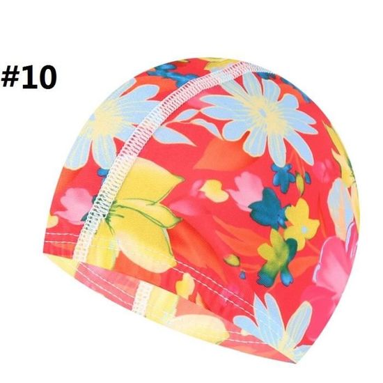 Bonnet De Bain Piscine Natation Noir En Tissu Pour Enfant Mixte Unisexe